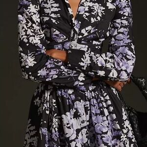 Anthropologie Corset Shirt Dress